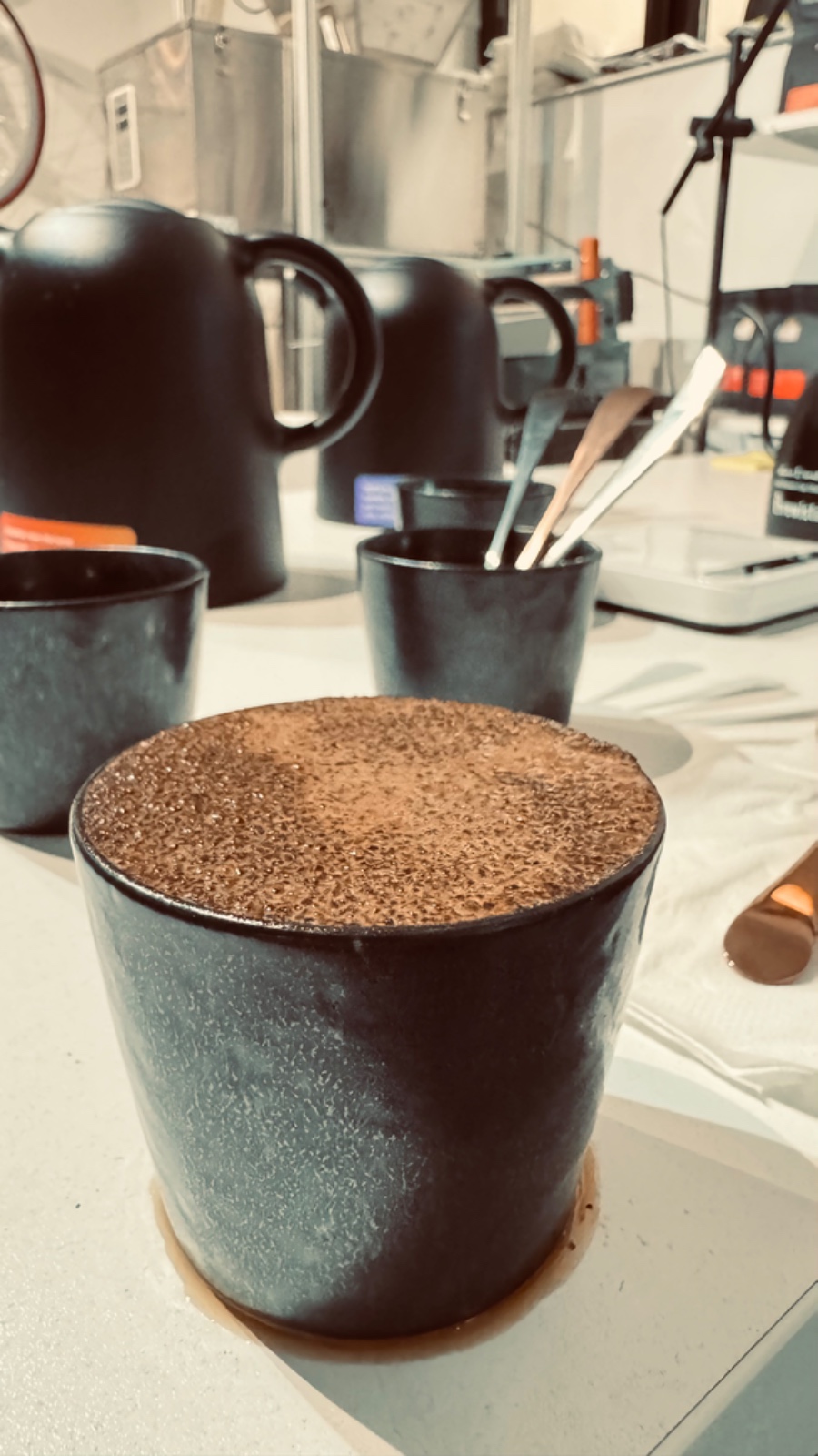 cupping cafea