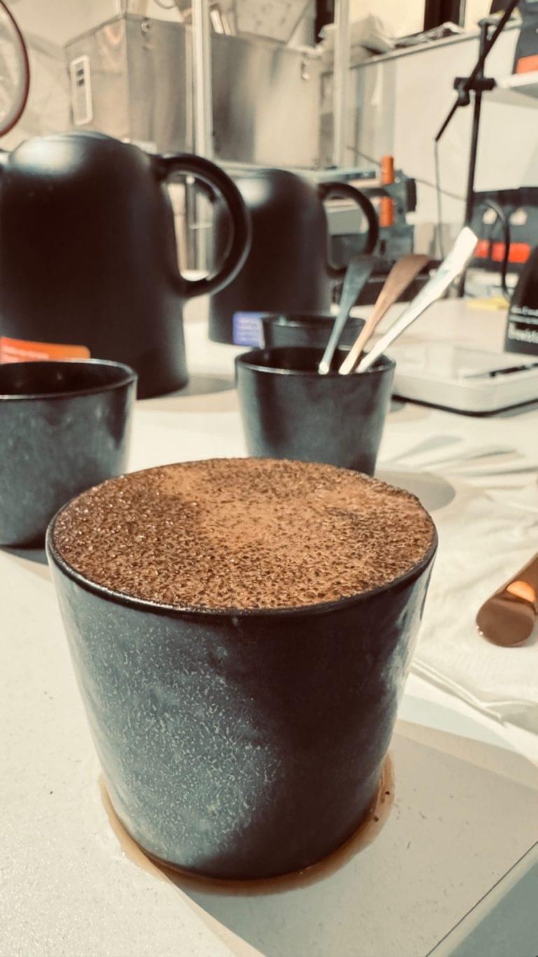 cupping cafea